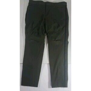 Banana Republic Sloan Chino Pants Womens size 8 olive green stretch Rayon Cotton